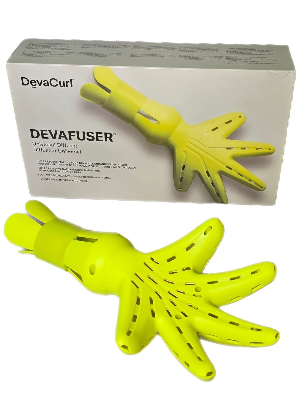DevaCurl DevaFuser Universal Diffuser New Open Box